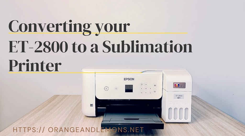 Converting Epson 2800 to Sublimation in under 5 minutes!